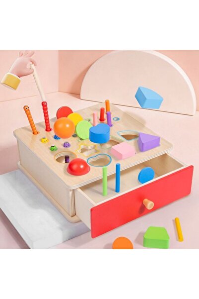 CasaDesteapta.ro Cutie De Sortare Lemn Montessori - Jucarie Montessori din Le...