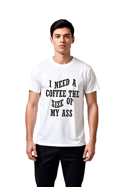 PayBuy Men's Large Size Coffee Humor Graphic Printed Short Sleeve T-Shirt 100...