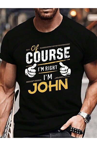 NOURAM This Men'S 'I Am John' Graphic T-Shirt Is Gift Choice, Featuring A Sof...