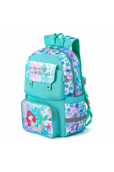 Hibobi Premium Primary School Mermaid Backpack – Waterproof Kids School Bag w...