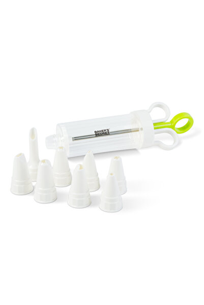 Baker's Secret Cake Decorating Set 8 Nozzles 22 x 18 x 6.6 cm, dispenser for ...