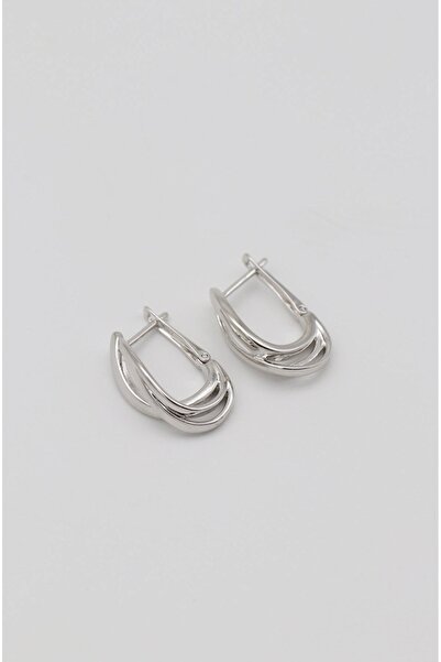 Bade Jewelry Vip Silver Spiral Design Tarnish Resistant Steel Stylish Earring...