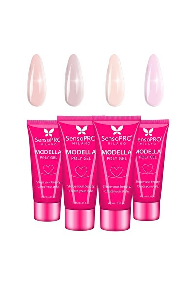 SensoPRO Milano Set of 4 Polygel Modella SensoPRO Milano, Velvet Nails 01