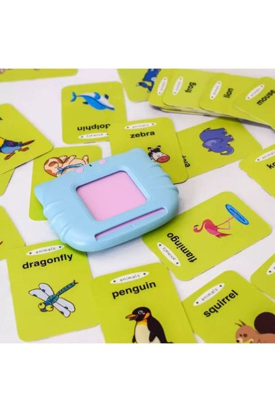 Fatio 112 Cards Talking Flash Cards for Toddlers 2-4 Years ,Educational Toys for 1 2 3 4 Year Old - Speech Therapy Toys Learning Animals Shape Color, Learning Cards Machine Birthday Gift for Ages 1-4