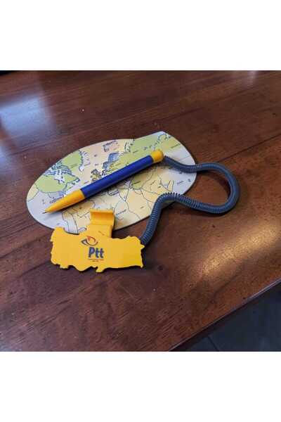 Hureggo Ptt Themed Spiral Desktop Pen Set - Collectible / New "Map Not Includ...
