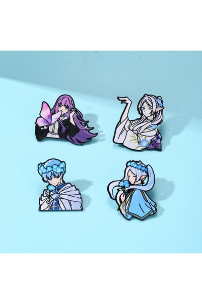 Choice 4Pcs-set 4Pcs Frierens Beyond Journey's End Enamel Pins Set, Anime Fri...