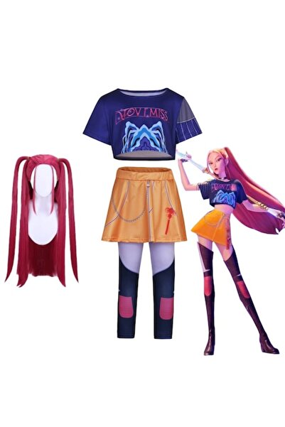 Funny Party Team Set costum cosplay și perucă KPop Vânătorii de Demoni, Mira,...
