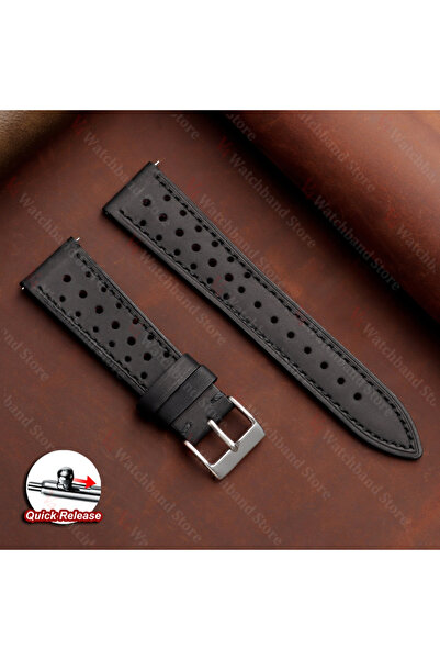 Choice8 20mm black Quick Release Watch Strap Brown 18mm 19mm 20mm 21mm 22mm 2...