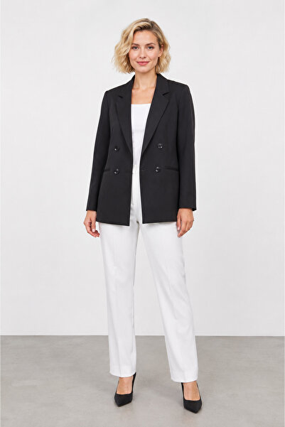 bihan store Women's 4 Button Blazer Jacket – Classic and Stylish Office Jacke...