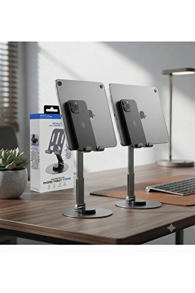ACL Aura Akse 2-Pack Adjustable 360 Degree Rotatable Metal Desktop Phone and ...
