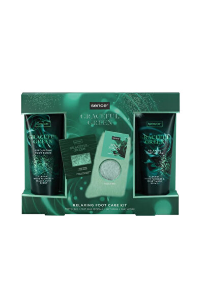 SENCE Set cadou elegant pentru îngrijirea picioarelor, verde