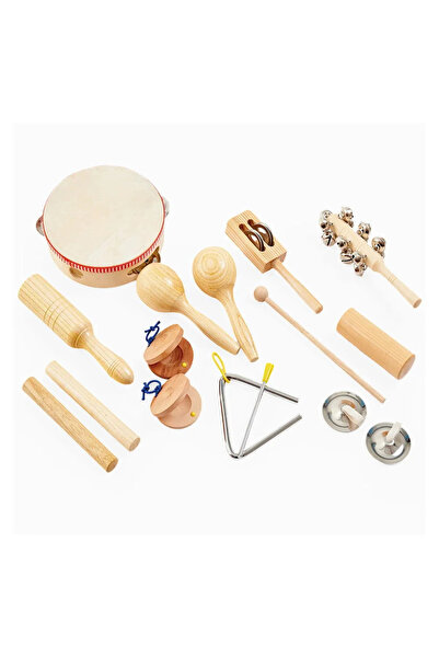 TickiT Set de percuție, 10 instrumente din lemn