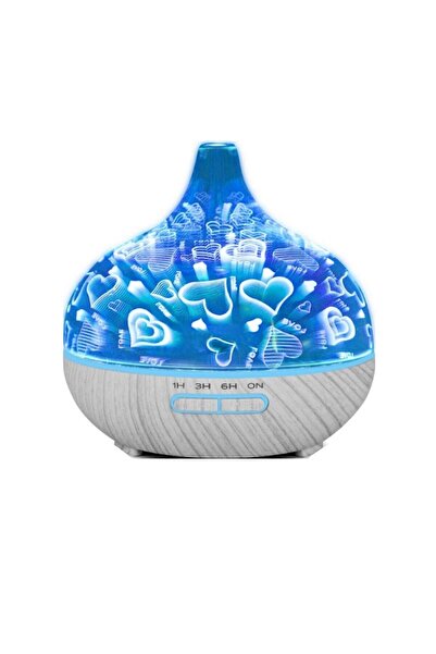 Generic Difuzor Aromaterapie Ultrasonic 400ml, Efect 3D și 7 Culori LED