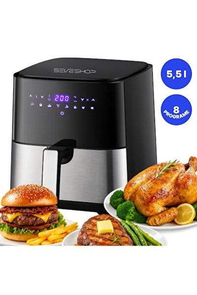 Seve Shop Friteuză cu aer cald, SeveShop ®   Friteuză cu aer cald fără ulei, ...