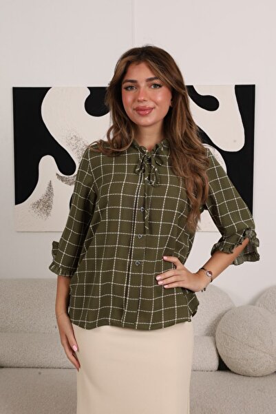 BRATO Plaid Blouse