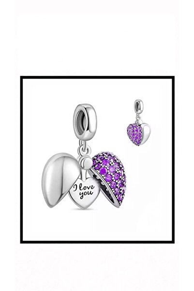 Generic Brand I Love You Silver Charm