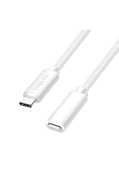 LogiLink Cablu CU0220 USB-C 1m prelungitor PD 100W alb