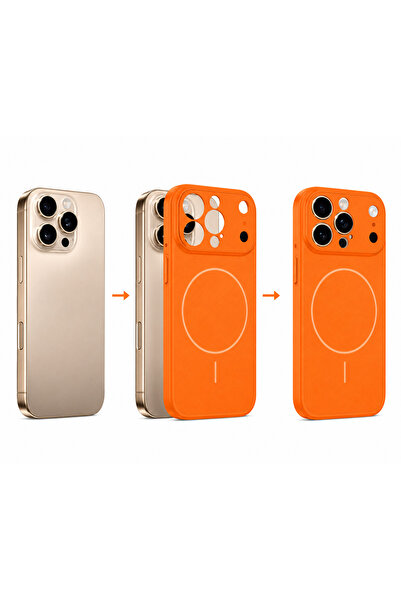 Generic Brand converter case for iphone 16 pro max (cosmic orange)