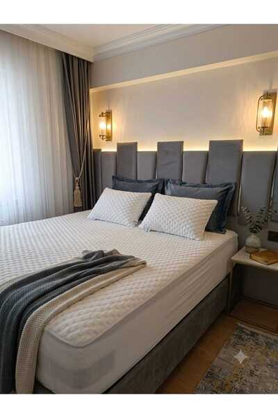 PureHouse Bedmora Mollia Pure Prime - 660 GSM Pamuklu Yatak Alezi ve Yastık K...