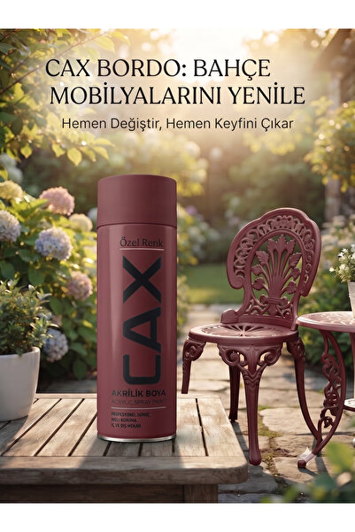caxcolors CAX Rengi Akrilik Sprey Boya 400ml - Ahşap Bahçe Mobilyası ve Hobi ...