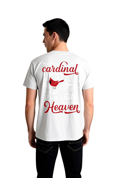 PayBuy Men's Cardinal Bird Spiritual Message Printed 100% Cotton Relaxed Fit ...