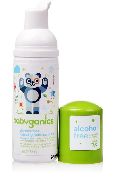 Babyganics Alcohol-Free Foaming Hand Sanitizer, On-The-Go, Fragrance Free, 1....
