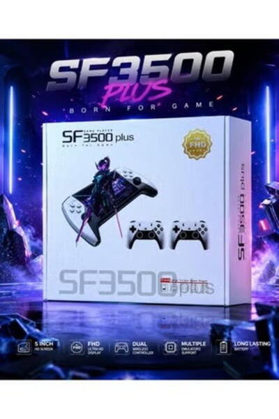 Blue Fire وحدة تحكم ألعاب محمولة SF3500 Plus - شاشة IPS عالية الدقة مقاس 5 بو...