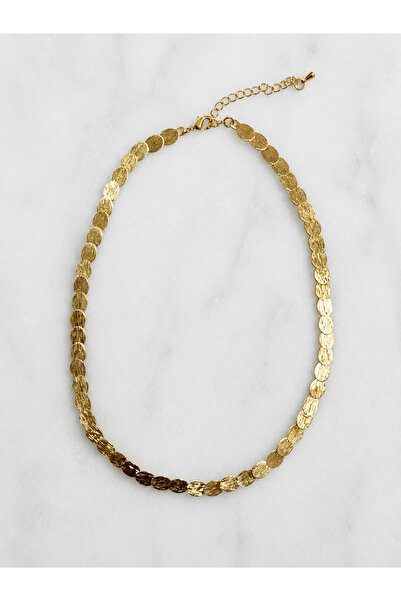 Tuysa Jewelry Özel Seri 14K Gold Oval Plaka Kolye