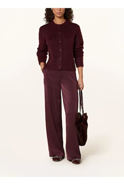 Neo Noir Pantaloni de dama, Emmet Heavy Sateen, Burgundy
