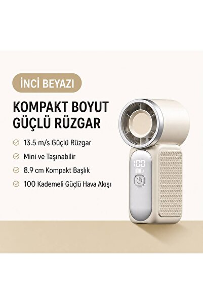 NACG Şarjlı Taşınılabilir Mini El Ve Masa Fanı - Vantilatör Soğutucu