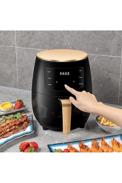 Generic Air Fryer 6L, 2400W, Smart Touch LCD, Clear Window