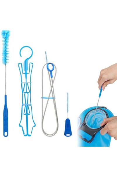 STARSTAR Blue Four-Piece Water Bag Backpack Cleaning Kit