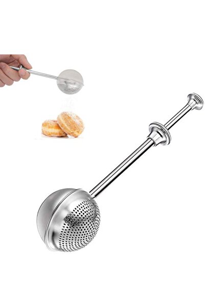 STARSTAR Flour sieve dispenser, adjustable stainless steel, silver.