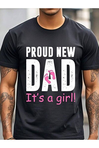 KYMC07 Excited New Father: It'S A Daughter!Men'S Graphic Tee - Made From Soft...