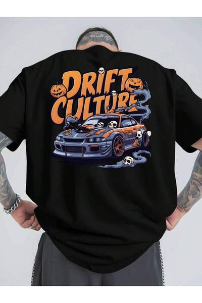 KYMC07 Graphic Print Crew Neck T-Shirt, DRIFT CULTURE, Plus Size Short Sleeve...