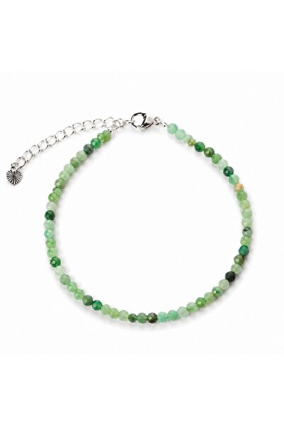 craftmystic Bratara Fina cu Smarald Fatetat 3 mm - Iubire, Armonie si Prosper...
