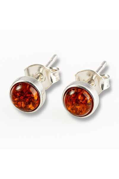 craftmystic Rafinament discret - Cercei Finuti din Argint 925 cu Chihlimbar
