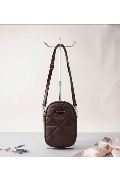 addy Quilted Patterned Vertical Multi-Purpose Phone Cross Shoulder Bag for Da...