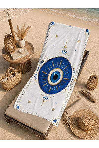 Evmila Prosop de plajă 70x150 cu model Bohemian Evil Eye Starry Sky - Prosop ...
