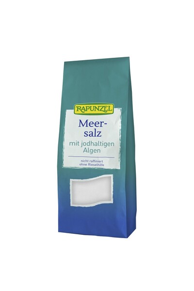 Rapunzel Sare de mare iodată cu alge marine organice, 500g