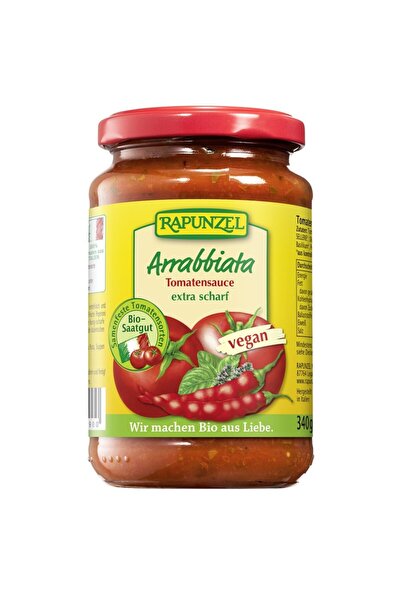 Rapunzel Sos de roșii Arrabbiata, bio vegan, 340g