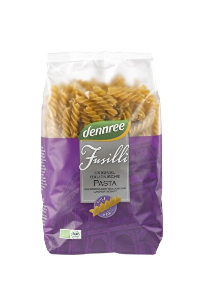 Dennree Fusilli din grâu dur integral organic, 500g