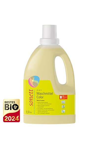 Sonett Detergent lichid pentru rufe colorate cu menta si lamaie