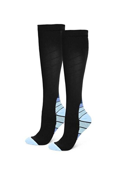 Generic 1 Pairs High Compression Socks, Solid Knee High Trouser Socks For Men...