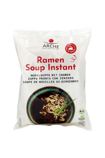 Arche Supă de tăiței ramen cu ghimbir organic, 110g