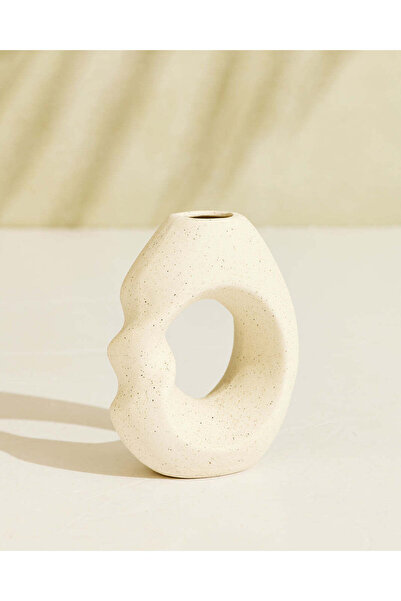 REDTAG White Ceramic Vase 10cm x 12cm x 3.5cm