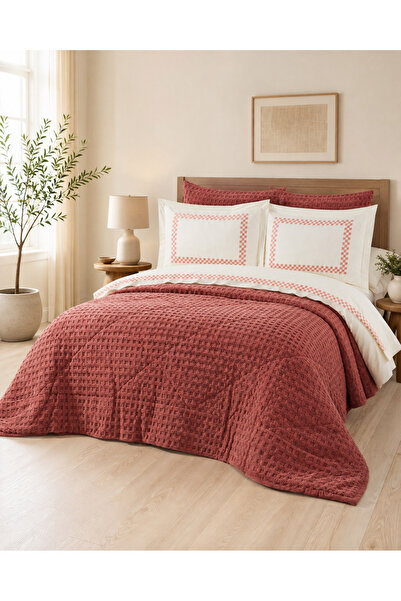 la lune home طقم مفرش سرير موناكو مزدوج 9 قطع، طقم غطاء لحاف قطن 100%، مقاس 2...