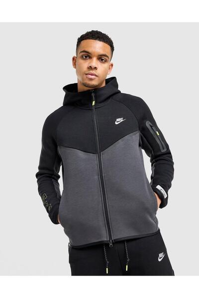 Nike Tech Fleece Windrunner Fz Jacket Erkek Siyah Sweatshirt