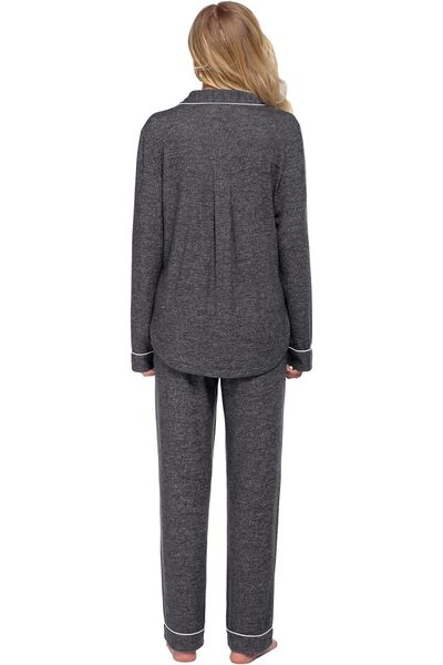 Ekouaer Pajamas Women's Long Sleeve Sleepwear Soft Button Down Loungewear Pjs...