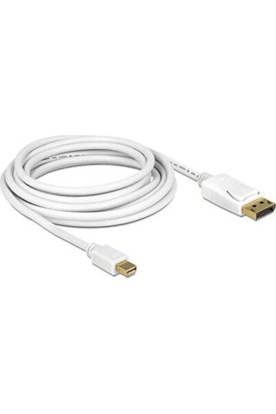 DELOCK Καλώδιο DisplayPort αρσενικό - mini DisplayPort αρσενικό 7μ Λευκό (83485)